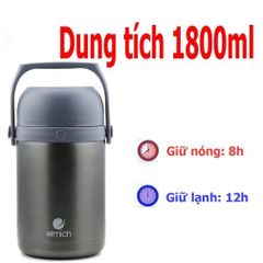 Bộ hộp cơm giữ nhiệt Elmich 1800ml sản xuất tại CH Séc