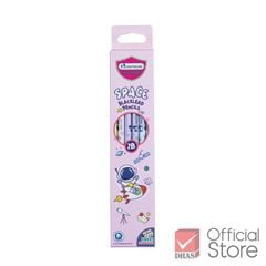 Hộp 12 Bút Chì 2B MasterArt, Bút Chì Gỗ Fancy No.3 Space