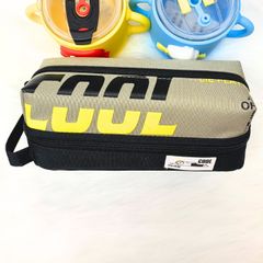 Bóp Viết Vải SHU Cool Hộp Bút Nam Vải Canvas 2 Ngăn Khoang Rộng