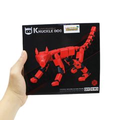 Đồ Chơi Lắp Ráp Mô Hình Knuckle Dog 3D Khớp Nối Linh Động Hang Wing 009
