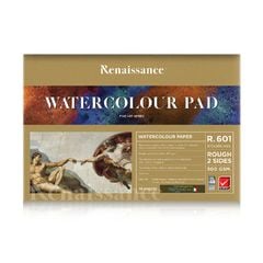 Tập 10 giấy vẽ màu nước acrylic Renaissance 300Gsm A4/A3 Water Color R-605