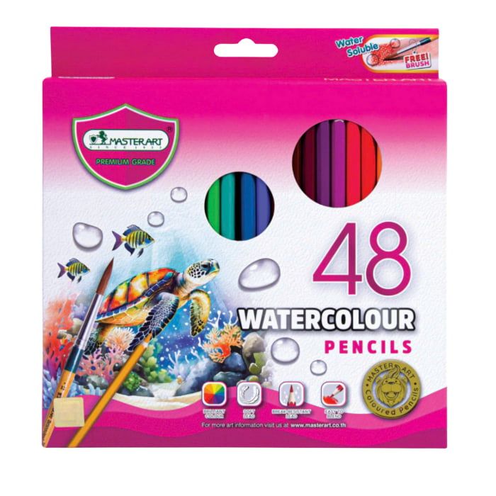 Bộ Bút Chì Màu Nước Master Art WaterColour Pencils Bộ Vẽ Chì Gốc Nước Chất Lượng Cao
