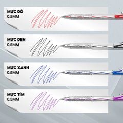 Combo 5 Cây Bút Bi Thiên Long TL-027 Nét Nhỏ Ngòi 0.5mm