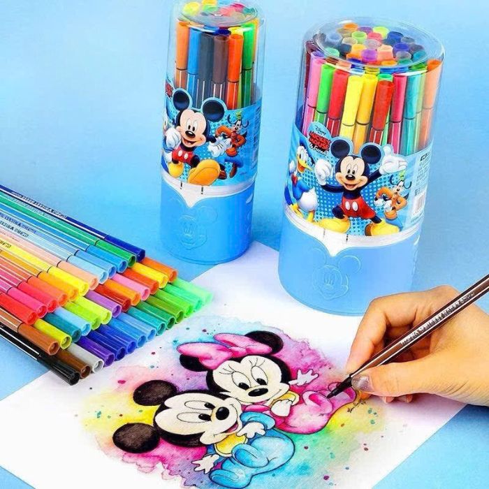 Bút Dạ Màu Bút Lông Màu Rửa Được Disney - Màu Đậm Viết Calligraphy Vẽ Tranh Tô Màu Trang Trí Sổ Học Sinh