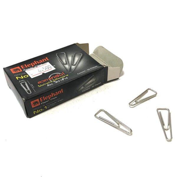 Hộp 50 chiếc ghim cài Elephant, ghim tam giác, ghim tròn kẹp tài liệu