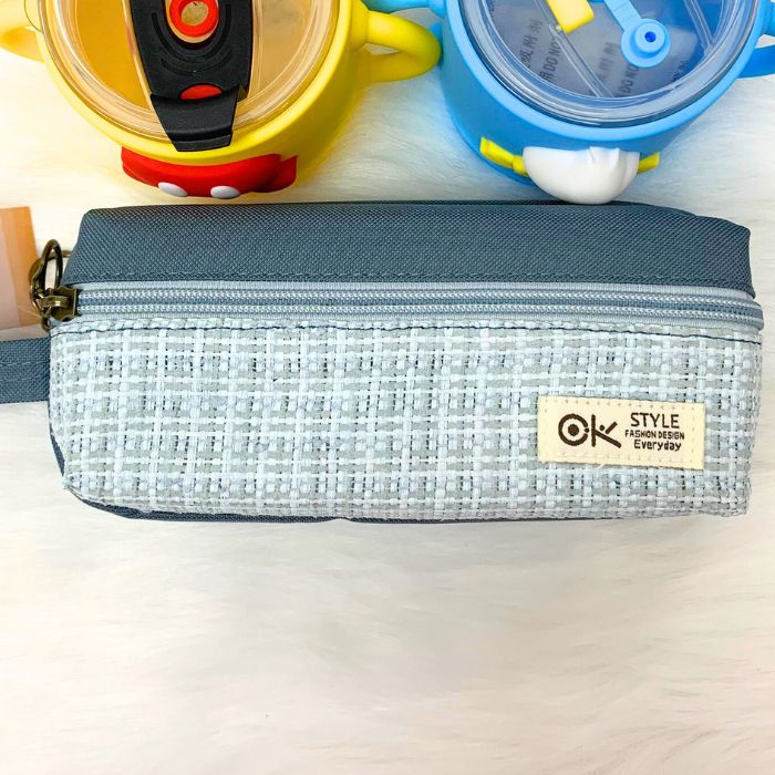Bóp Viết Vải Style SHU 7588, Hộp bút Dễ Thương 2 Ngăn Cho Nữ