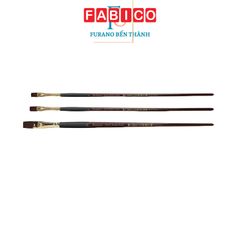 Bộ 3 bút cọ dẹt Acrylic (cỡ 2/6/10) Renaissance Thái Lan