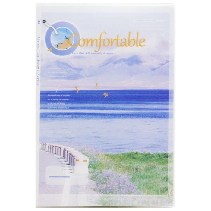 Sổ Tay Bìa Nhựa A5 DEPAI Giấy Kẻ Ngang 200 Trang Sổ Ghi Chép White Clouds