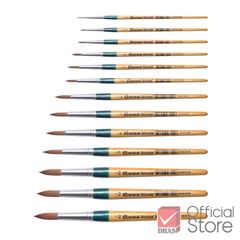Bút Cọ Master Art, Cọ Vẽ Tròn Màu Nước Thái Lan cỡ 0/2/4/6/8/10