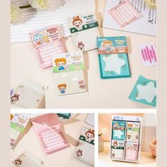 Set 60 Giấy Note Ghi Chú, Giấy Nhớ Hình Vuông Dán Depai Giấy Ghi Chú Loại Chất Lượng Cao Tiện Lợi Học Sinh