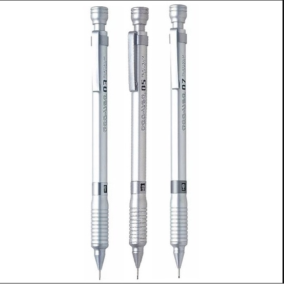 Bút chì cơ thân nhôm 1000B-9 Platinum Nhật Bản