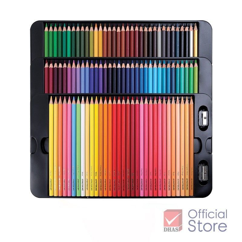 Bộ bút chì gỗ 100 màu cao cấp siêu sáng Master Art Series