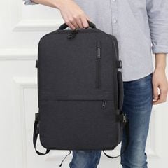 Ba Lô Laptop Đa Năng Omaska 1804 Đựng Laptop 16inch Balo Chống Nước - Màu Đen