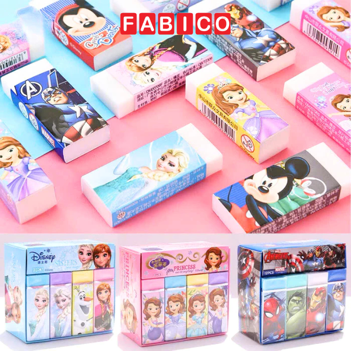 Gôm Tẩy Chì Disney Frozen Spider-man Tẩy Sạch, ít Vụn, Phù Hợp Học Sinh