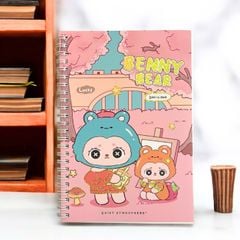 Sổ Tay Ghi Chép Lò Xo A5 Depai Kẻ Ngang 80 Trang 80g Nhiều Màu Dễ Thương