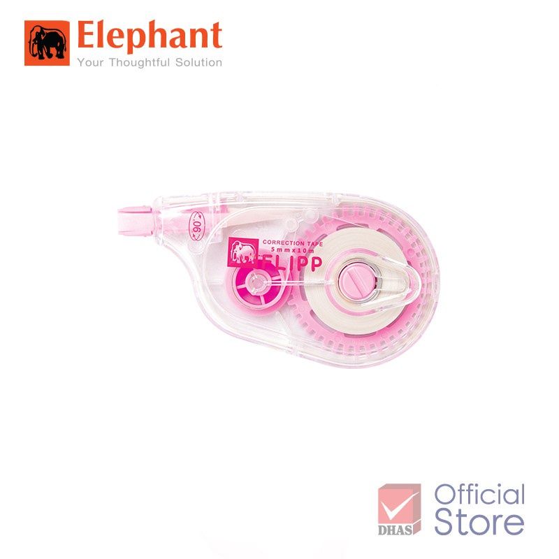 Bút xóa kéo Elephant Flipp 10M x 5mm 3 màu pastel dễ thương