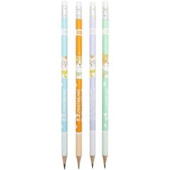 Hộp 12 cây Bút chì MasterArt HB Fancy no.3 Hình Shiba & Cat
