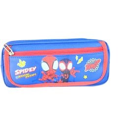 Hộp Bút Vải SHU Disney Bóp Viết Vải Canvas Sức Chứa Lớn Họa Tiết Spiderman Cho Bé Trai