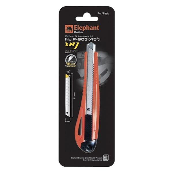 Dao Rọc Giấy Elephant No.P-903, Lưỡi 45°, 9mm