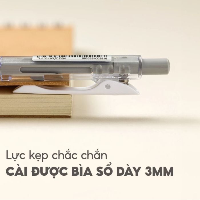 Combo 5 Cây Bút Bi Pastel Pro 027 Ngòi 0.5 mm Thiên Long TL-105 Mực Xanh/Đỏ/Đen