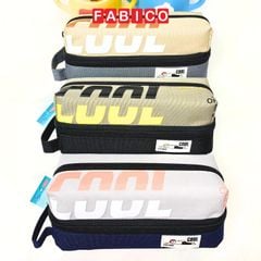 Bóp Viết Vải SHU Cool Hộp Bút Nam Vải Canvas 2 Ngăn Khoang Rộng