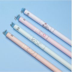 Bút Chì Nhật 2B CHARA PARA Chất Lượng Cao Họa Tiết Hoạt Hình Siêu Đáng Yêu