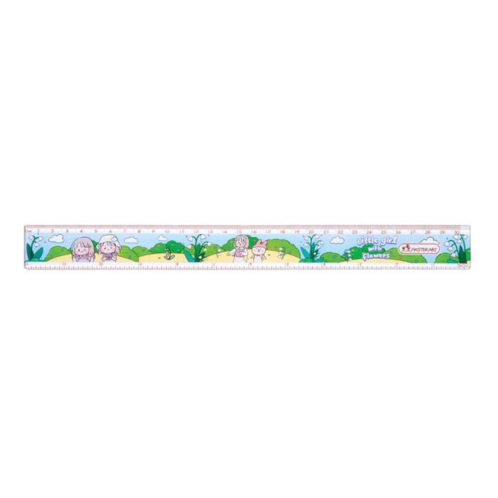 Thước Nhựa Kẻ Học Sinh 30cm Master Art Sibbil & Flower