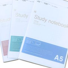 Sổ Dán Gáy - Sổ Văn Phòng A5 Study Notebook DEPAI 200 Trang Kẻ Ngang