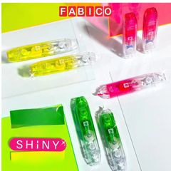 Băng Keo Đánh Dấu 2 trong 1 Màu Dạ Quang Elephant SHINY Băng Keo Xóa 5M X 5MM (3 màu)