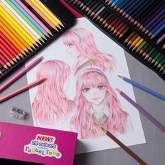 Bộ bút chì gỗ 100 màu cao cấp siêu sáng Master Art Series