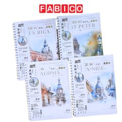 Sổ vẽ phác thảo 45 tờ Depai 100gsm - Gáy lò xo A4 - Sổ vẽ không kị tẩy