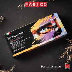 Bộ Màu Vẽ Nước Pastel Acrylic Renaissance 12 màu x 12ml Cao Cấp Dạng Tuýp