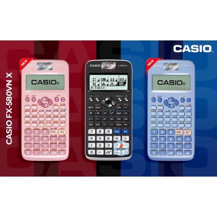 Máy Tính Casio FX-580VN cho học sinh cấp 2,3