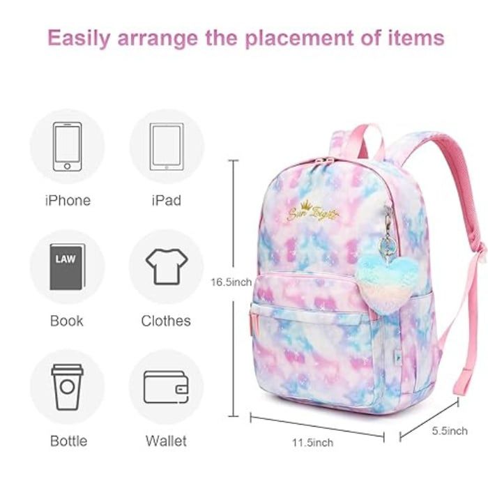 Ba Lô Thời Trang Nữ Sun Eight 8346 Siêu Nhẹ Chống Nước Nhiều Ngăn