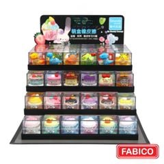 Gôm tẩy bút chì hình thú, khủng long, bánh ngọt dễ thương kèm hộp mica