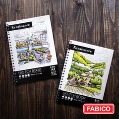 Sổ lò xo 50 giấy vẽ phác thảo 100gsm Renaissance Sketchbook R-902  50SH