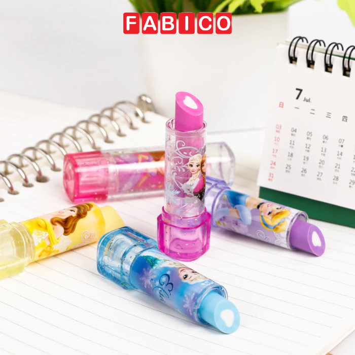 Cây Gôm Tẩy Hình Thỏi Son Môi Công Chúa Disney Có Đầu Xoay Và Nắp Đậy