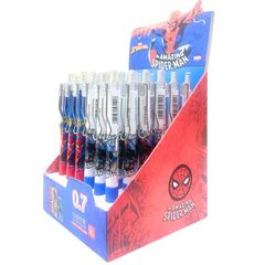 Bút Chì Kim Bấm Thân Bấm Đầu Ngòi 0.7mm Kèm Đầu Tẩy Spiderman Disney - Bút Chì Cơ Học Thay Ngòi Cho Học Sinh Văn Phòng