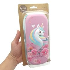 Hộp Đựng Bút,  Bóp Viết Unicorn Họa Tiết 3D Cao Cấp.
