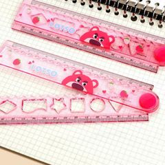Thước Kẻ Gấp Disney 30CM Thước Kẻ Học Sinh Đa Năng Nhiều Hình Dễ Thương