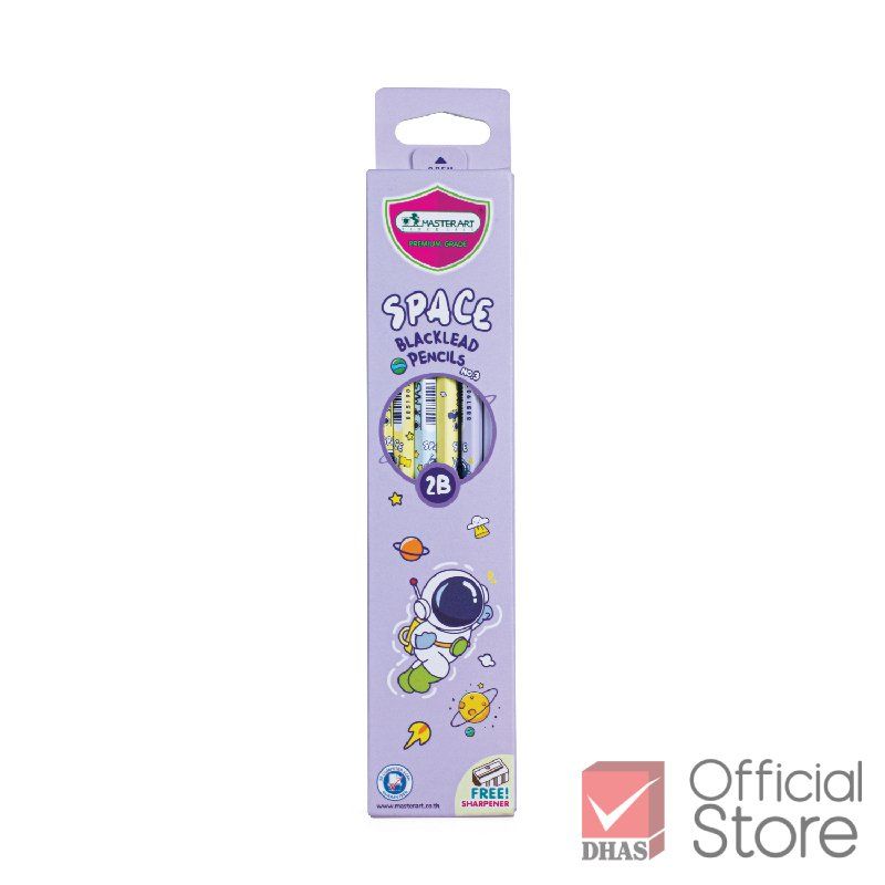 Hộp 12 bút chì Master Art 2B FANCY Nhiều Hình Động Vật Dễ Thương
