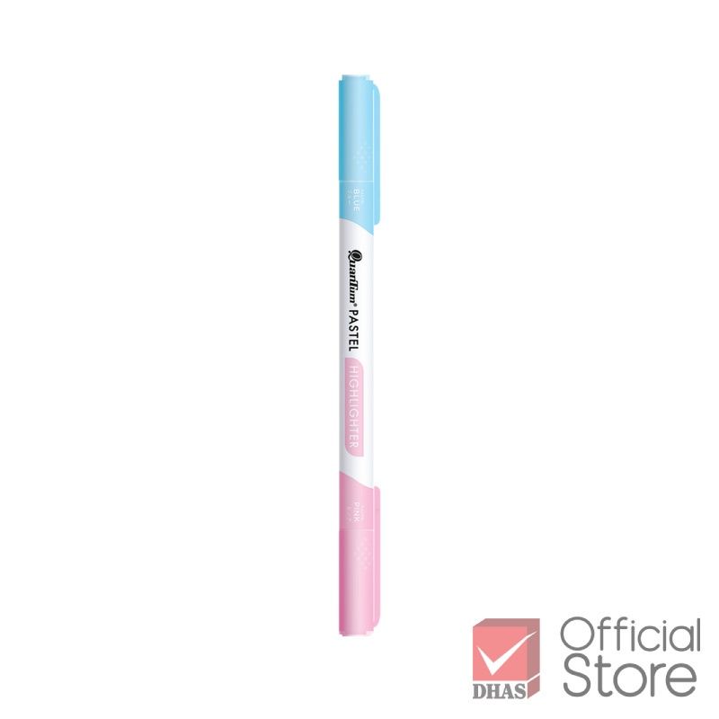 Bút đánh dấu highlight dạ quang mỗi chiếc 2 màu pastel siêu sáng QH790 Quantum (Thái Lan)