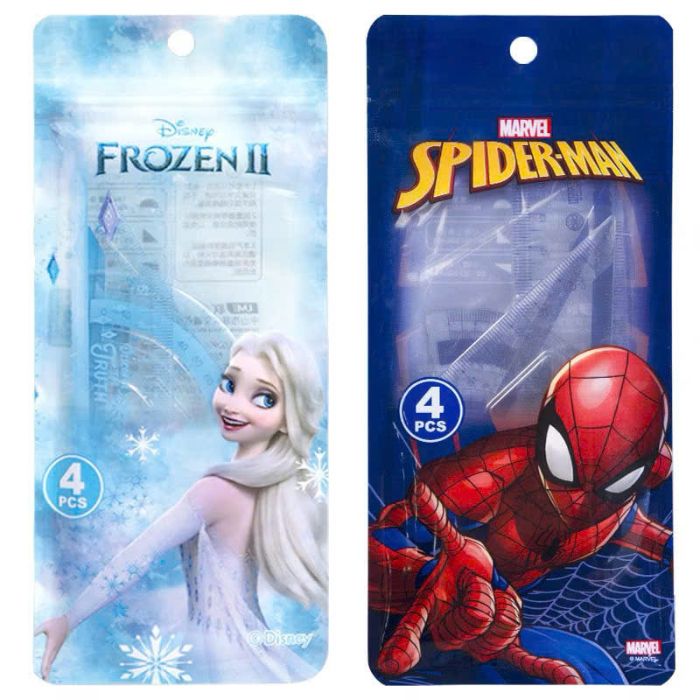 Bộ Thước Kẻ Disney 4 Món Dụng Cụ Hình Học