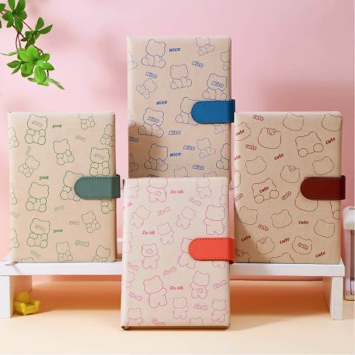 Sổ Tay Ghi Chép Bìa Da A5 100g 200 Trang Kẻ Ngang Depai chống nước - Sổ Kế Hoạch Planner, Nhật Kí, Journal