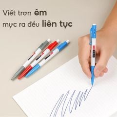 Combo 5 Cây Bút Bi Thiên Long TL-08, Ngòi 0.8mm Mực Xanh/Đỏ/Đen