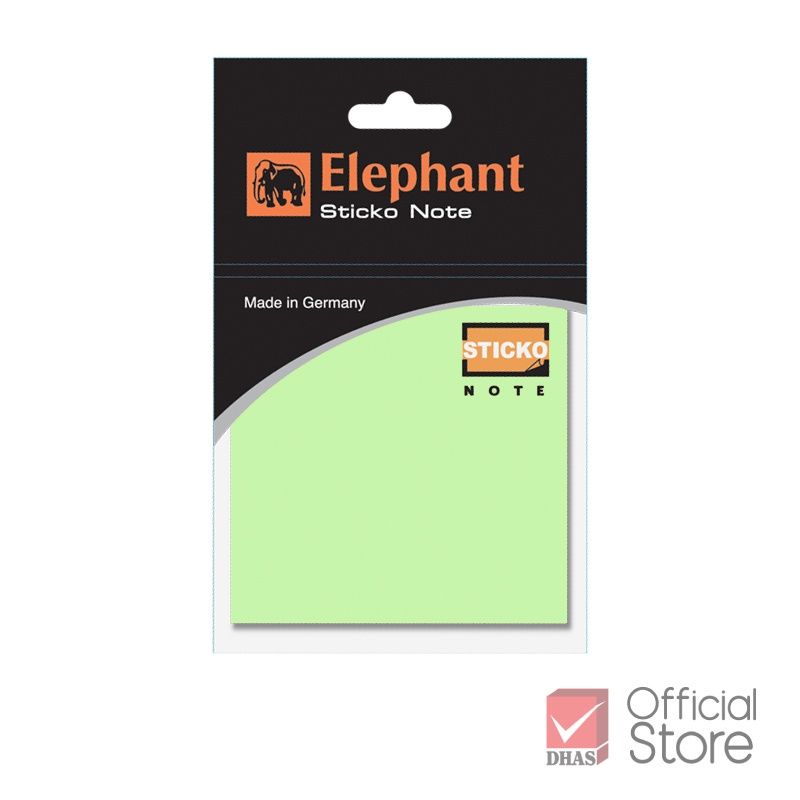 Giấy note, giấy ghi chú tự dính 3x3inch Elephant Thái Lan