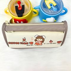 Bóp Viết Vải Good Girl 2 Ngăn Hộp Bút Canvas Cho Nữ