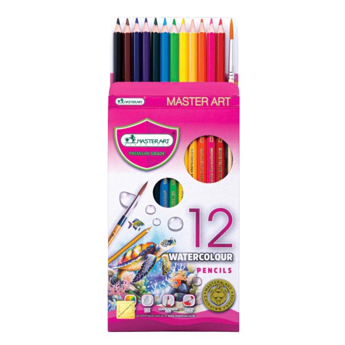 Bộ Bút Chì Màu Nước Master Art WaterColour Pencils Bộ Vẽ Chì Gốc Nước Chất Lượng Cao
