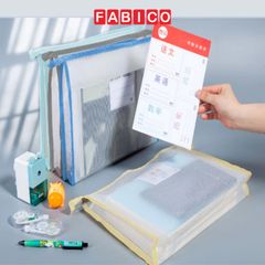 Túi Lưới Trong Suốt  A4 -136 khóa Kéo Chắc Chắn Đựng Tài Liệu
