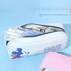 Hộp Đựng Bút PU Chống Nước Họa Tiết Disney Siêu Dễ Thương Cho Bé